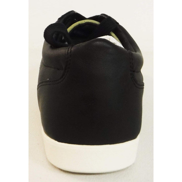 Men's Maddox Black Fashion Sneakers w/Green Stripes