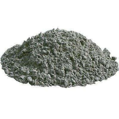 Unbranded grey black tourmaline schorl powder pile, fine 40 to 50 micron mineral material for soil, bathing, and craft use