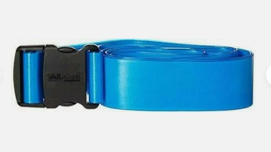 Skil-Care 914382 Gait Belt Pathoshield, blue, 72" L: wipe-clean belt for safe patient mobility and transfers, ensuring hygiene and ease of use.