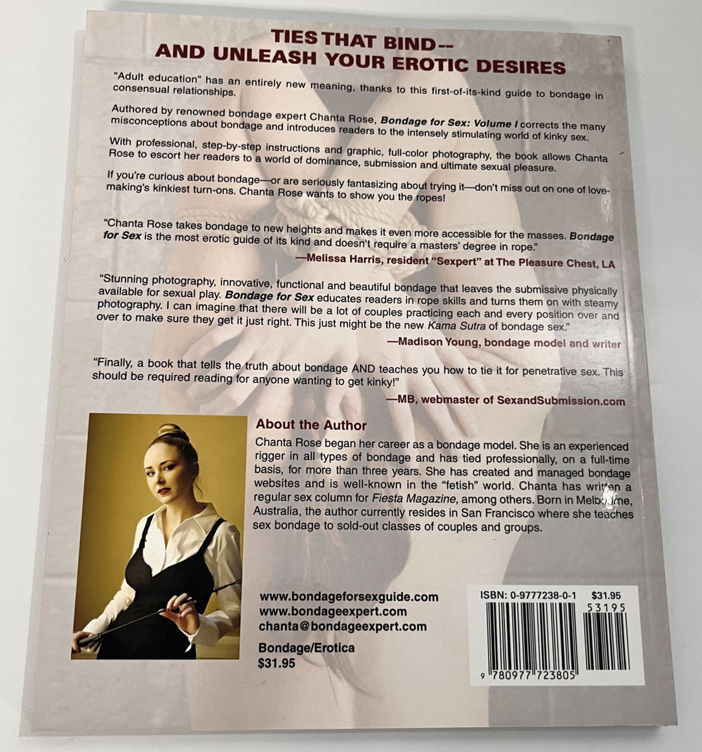 Bondage for Sex Volume 1 Paperback by Chanta Rose – 2006