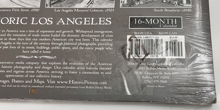 Historic Los Angeles 2016 Calendar – Vintage Photos & Landmarks
