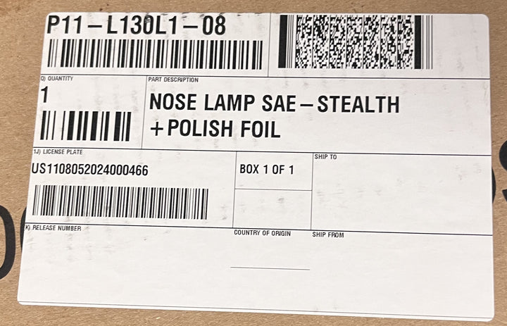 OEM Lucid Air P11-L130L1-08 Nose Lamp SAE LED Front Grille 2022-2024