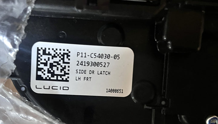 Lucid Air 2022-2025 OEM Front Left Door Latch LH Driver Actuator Assembly P11-C54030-05