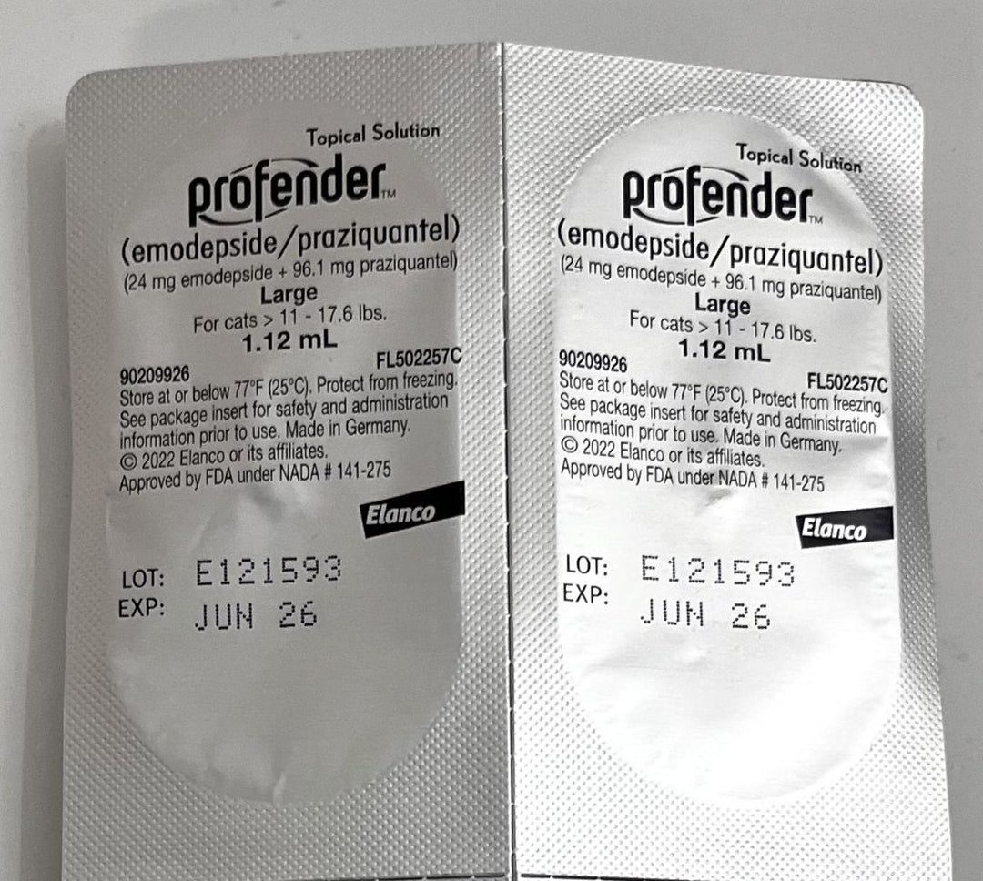 Profender Topical Solution for Large Cats 11-17.6 lbs 1.12ml, 2 Doses