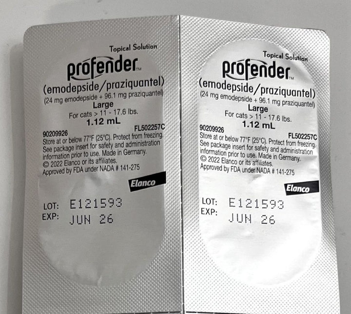 Profender Topical Solution for Large Cats 11-17.6 lbs 1.12ml, 2 Doses