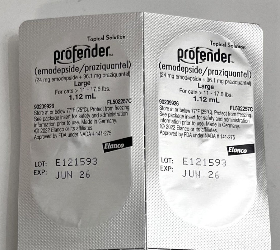 Profender Topical Solution for Large Cats 11-17.6 lbs 1.12ml, 2 Doses