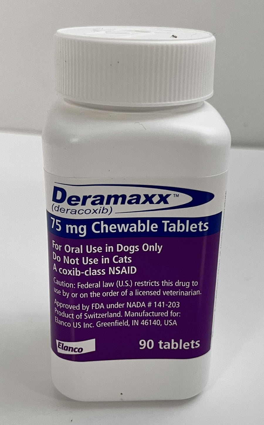 Deramaxx 75mg Chewable Tablets for Dogs 90 tablets Exp 10/2025