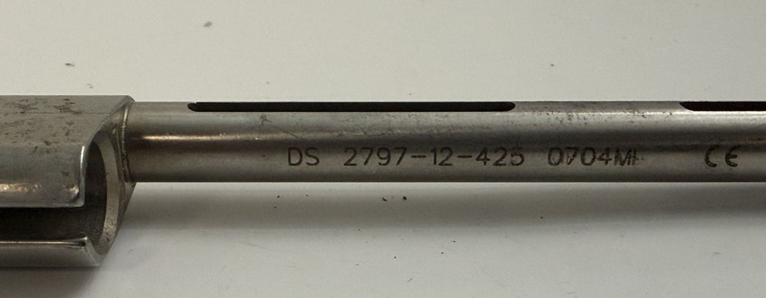 DePuy Synthes Expedium 5.5 spinal rod approximator in stainless steel with engraved REF 2797-12-425 marking, pre-owned surgical instrument