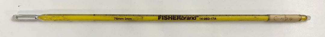 Fisherbrand 14-983-17A Partial Immersion Laboratory Thermometer (76mm Imm, -20°C to 110°C) with Ertco Case