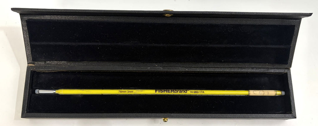 Fisherbrand 14-983-17A Partial Immersion Laboratory Thermometer (76mm Imm, -20°C to 110°C) with Ertco Case