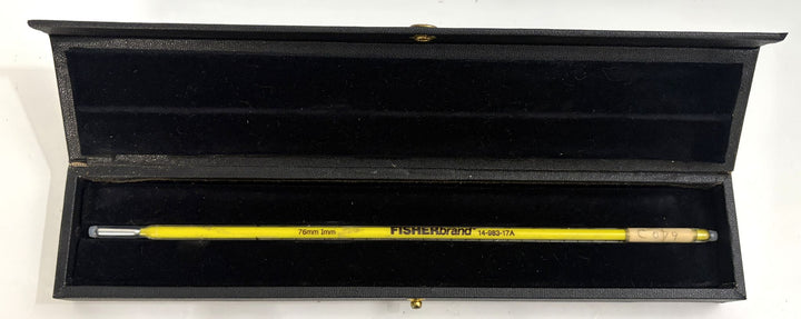 Fisherbrand 14-983-17A Partial Immersion Laboratory Thermometer (76mm Imm, -20°C to 110°C) with Ertco Case