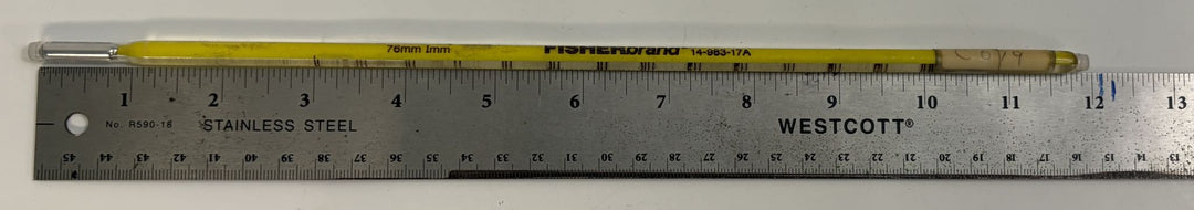 Fisherbrand 14-983-17A Partial Immersion Laboratory Thermometer (76mm Imm, -20°C to 110°C) with Ertco Case