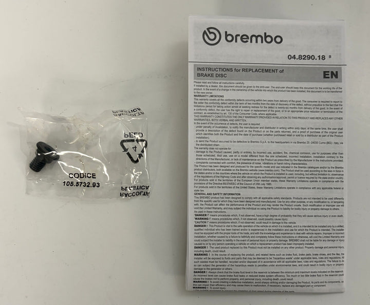 Brembo Prime Rear Disc Brake Rotor - BMW 5 Series (F10/F18) &amp; Gran Turismo (F07)