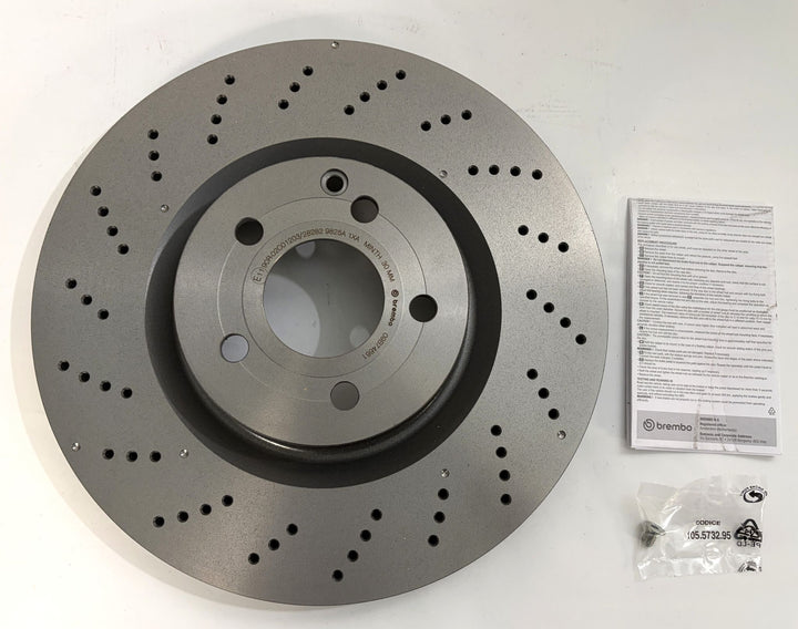 Brembo 09.B746.61 Two-Piece Composite Front Disc Brake Rotor - Mercedes-Benz W205 / W213