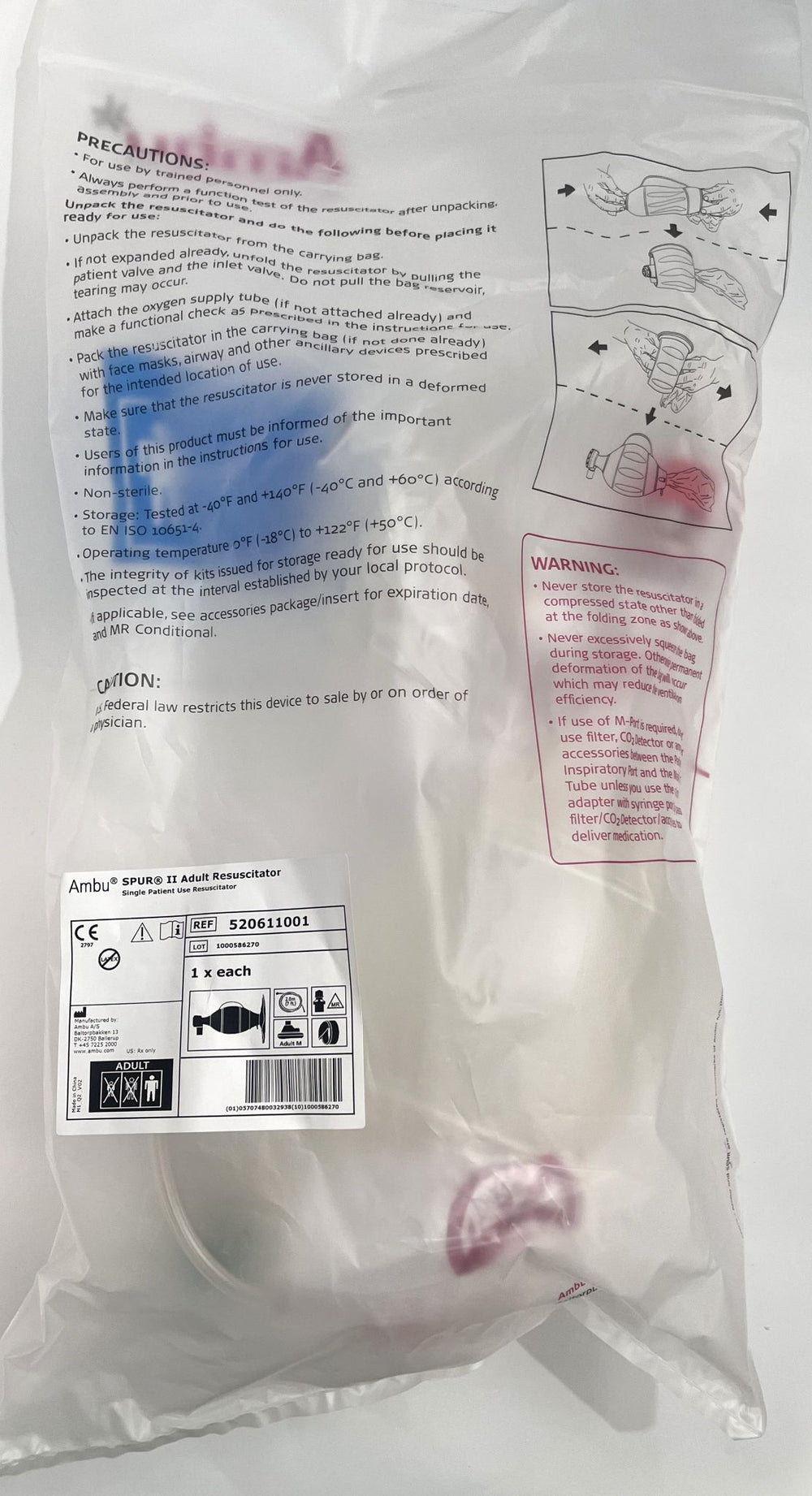 Ambu 520611001 SPUR II Adult Resuscitator