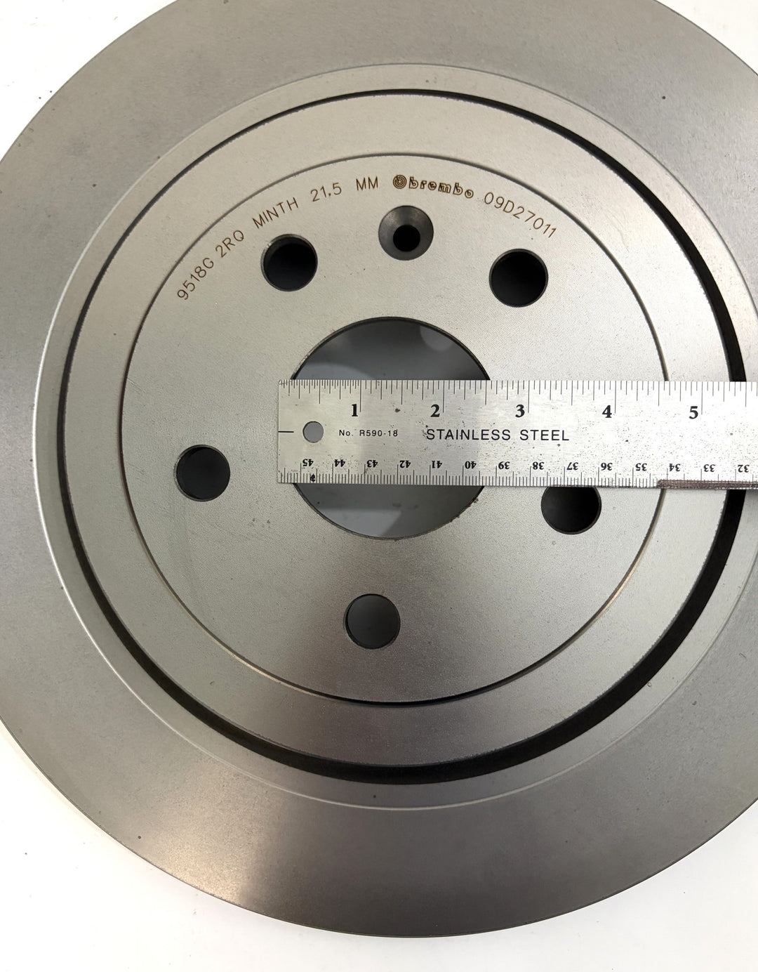 Brembo 09.D270.11 Prime UV Coated Rear Disc Brake Rotor - Cadillac CTS (2008–2014)