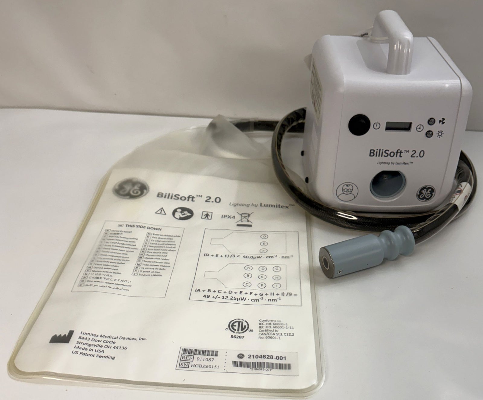 GE Bilisoft 2.0 Phototherapy System w/Large Pad (2103959-001)