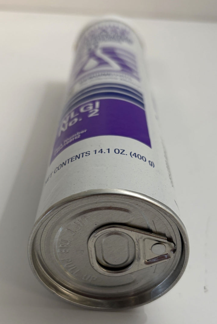 Komatsu Genuine Grease G2-L1 multipurpose lithium EP2 grease tube with purple and white label, 14.1 oz can and pull-tab lid