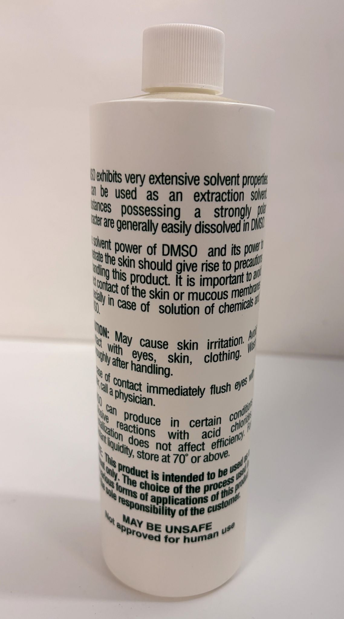 DMSO Dimethyl Sulfoxide 99% Purity Fluid 16 oz