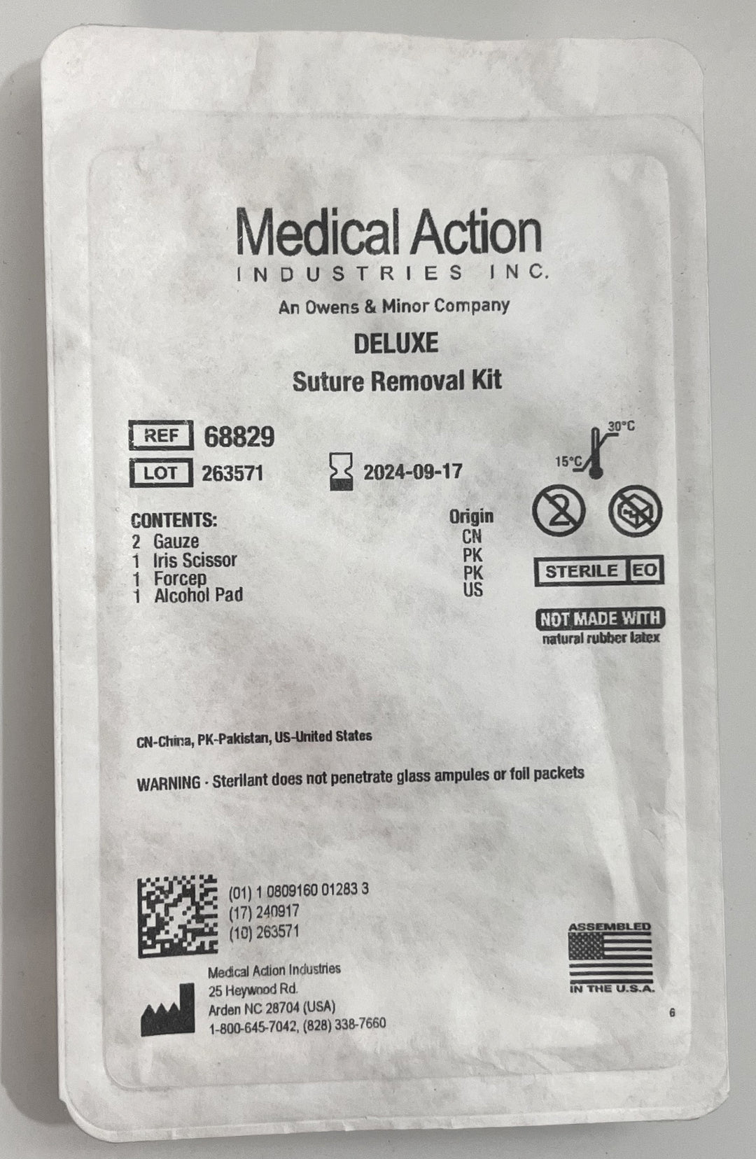Medical Action Deluxe Suture Removal Kit 68829