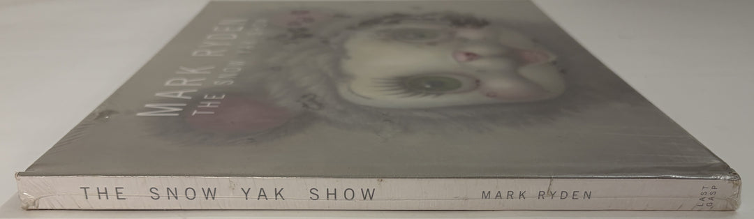 Mark Ryden The Snow Yak Show hardcover art book by Last Gasp, shown from the spine with visible shelf wear and scuffed edges