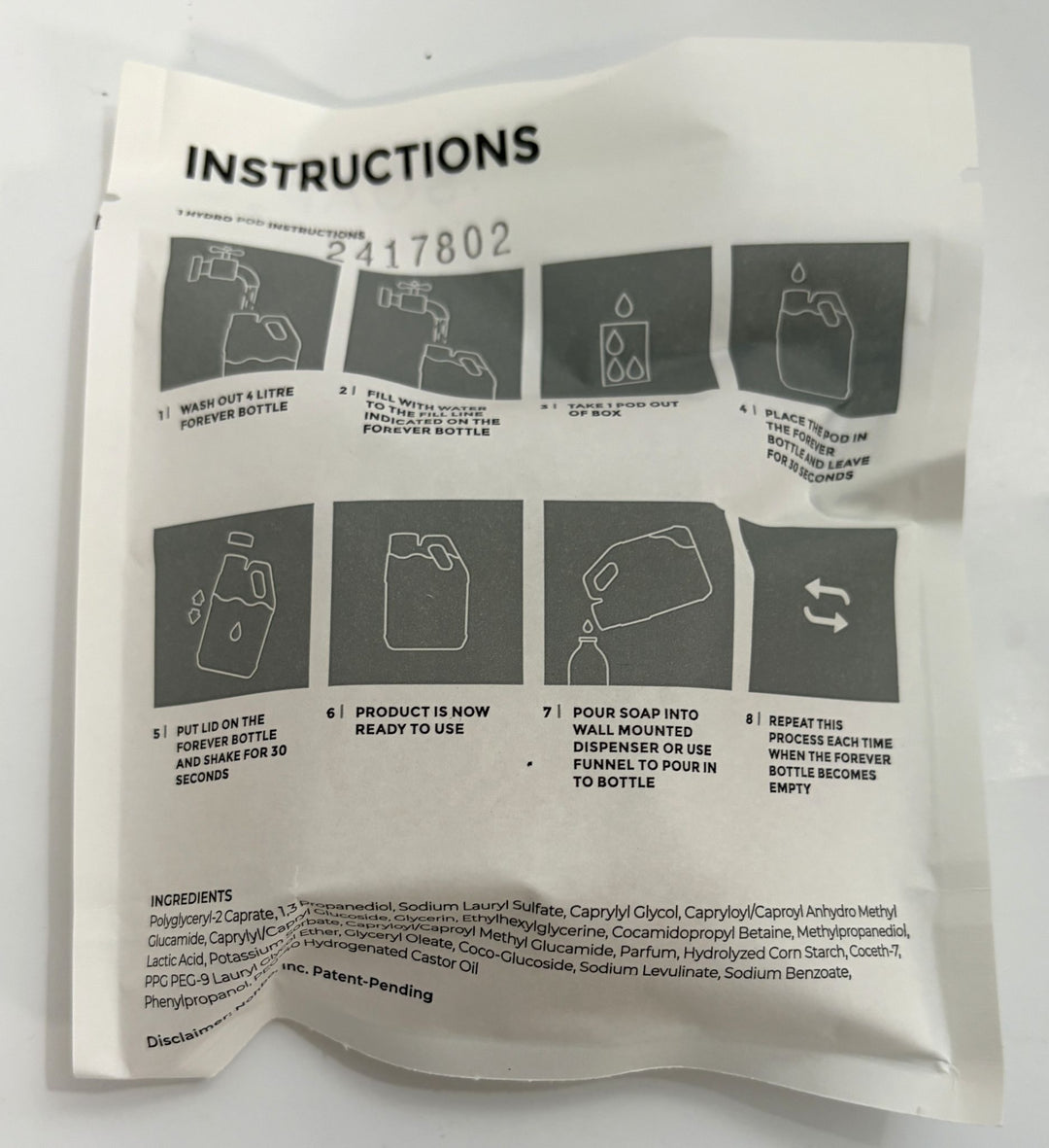 Soap 2 Foaming Hand Soap Pods Coconut Acai Scent, (4-Pack)