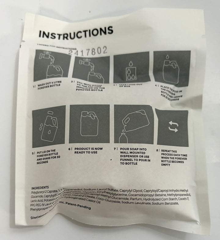 Soap 2 Foaming Hand Soap Pods Coconut Acai Scent, (4-Pack)