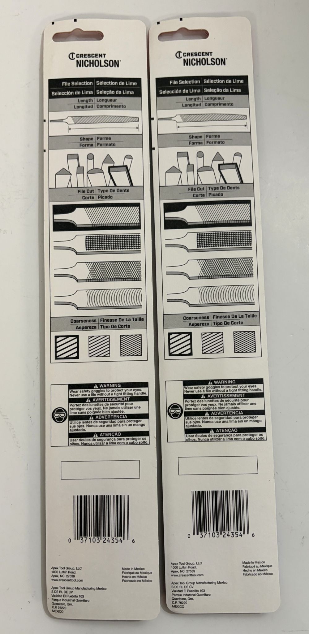 Nicholson 10" General Purpose Mill File 21839N, Smooth Cut (2-Pack)