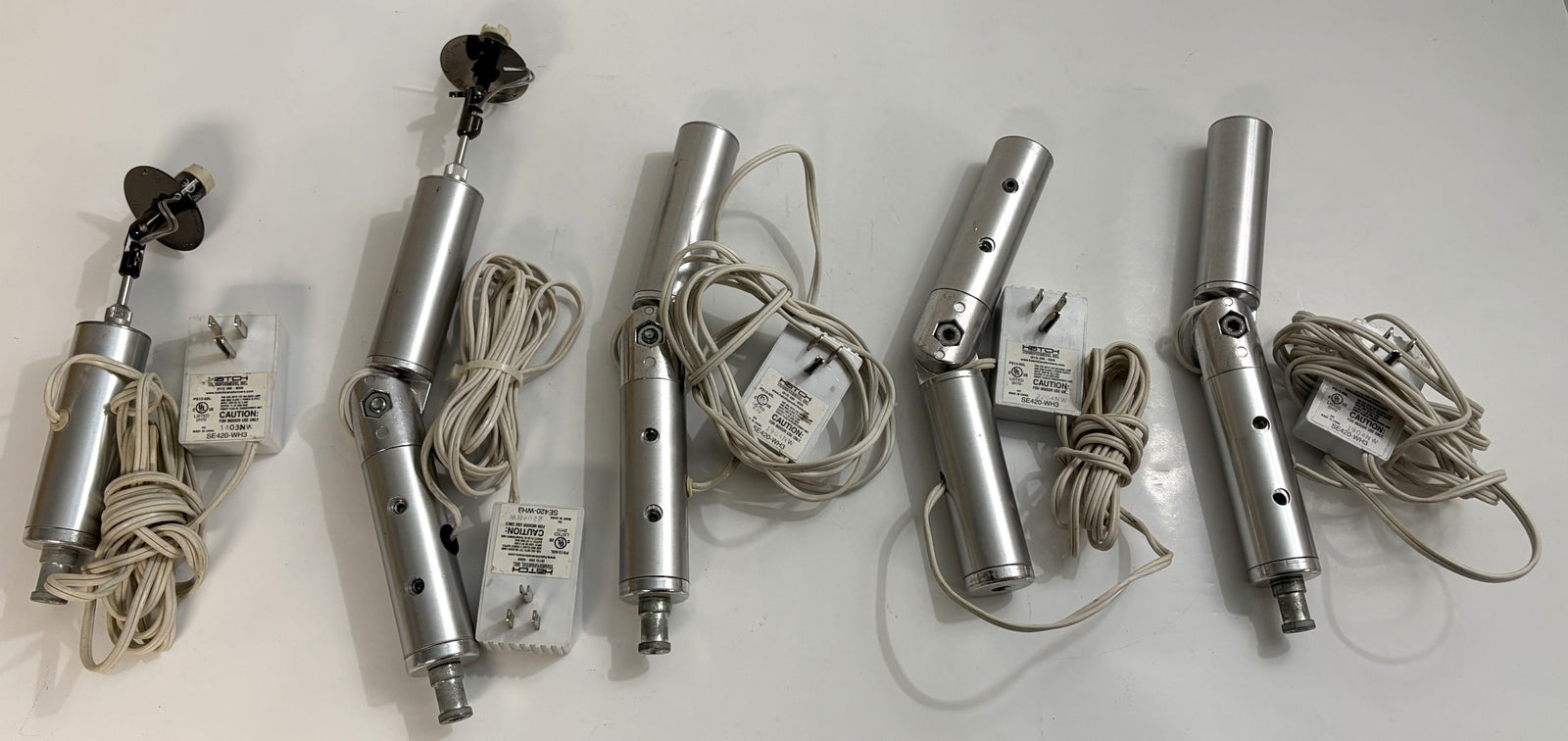 Lot of 5 Hatch PS12-60L Track Kits – 2 Heads + 3 Bodies + 5 Transformers – UNTESTED