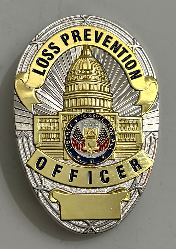 Loss Prevention Officer Gold on Solver Shield Badge