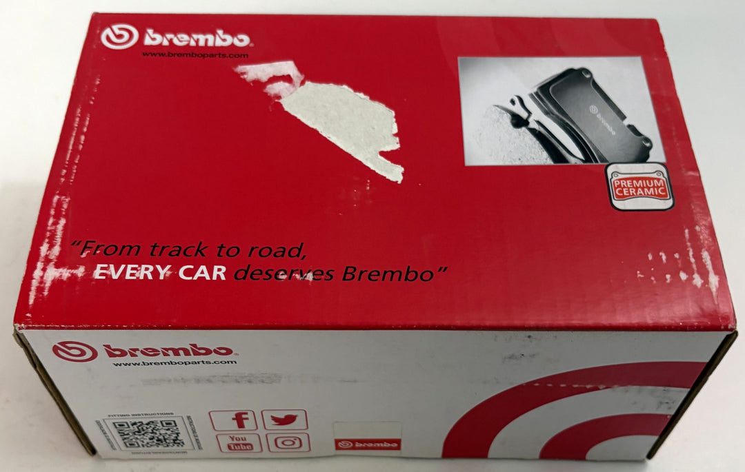 Brembo P11015N Ceramic Front Brake Pads Set for Jeep Liberty Caravan - Sealed