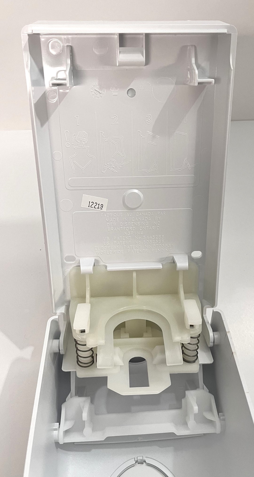 Deb White Curve 1 Liter Soap Dispenser