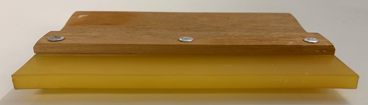 Wooden 8" Handle Squeegee with Square Rubber Blade