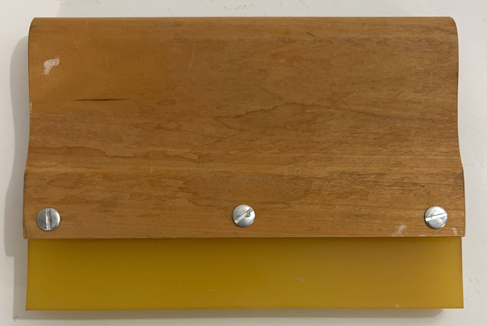 Wooden 8" Handle Squeegee with Square Rubber Blade