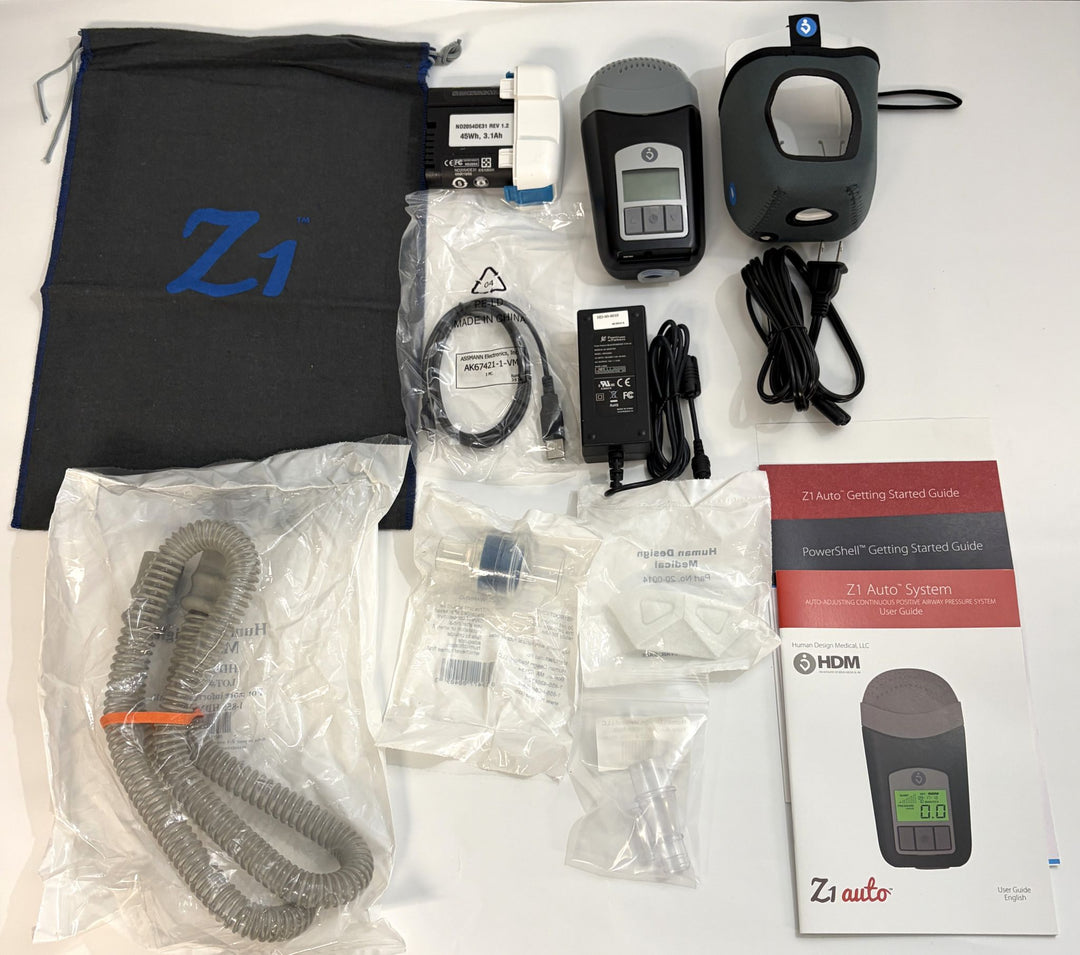 Pre-Owned Breas Z1 Auto CPAP 60-1007 w/ PowerShell, Battery &amp; Accessories
