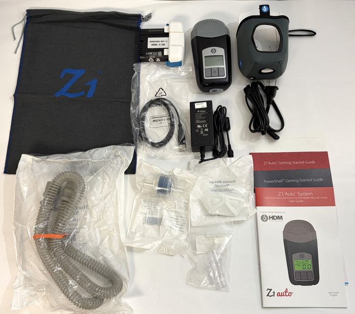 Pre-Owned Breas Z1 Auto CPAP 60-1007 w/ PowerShell, Battery &amp; Accessories