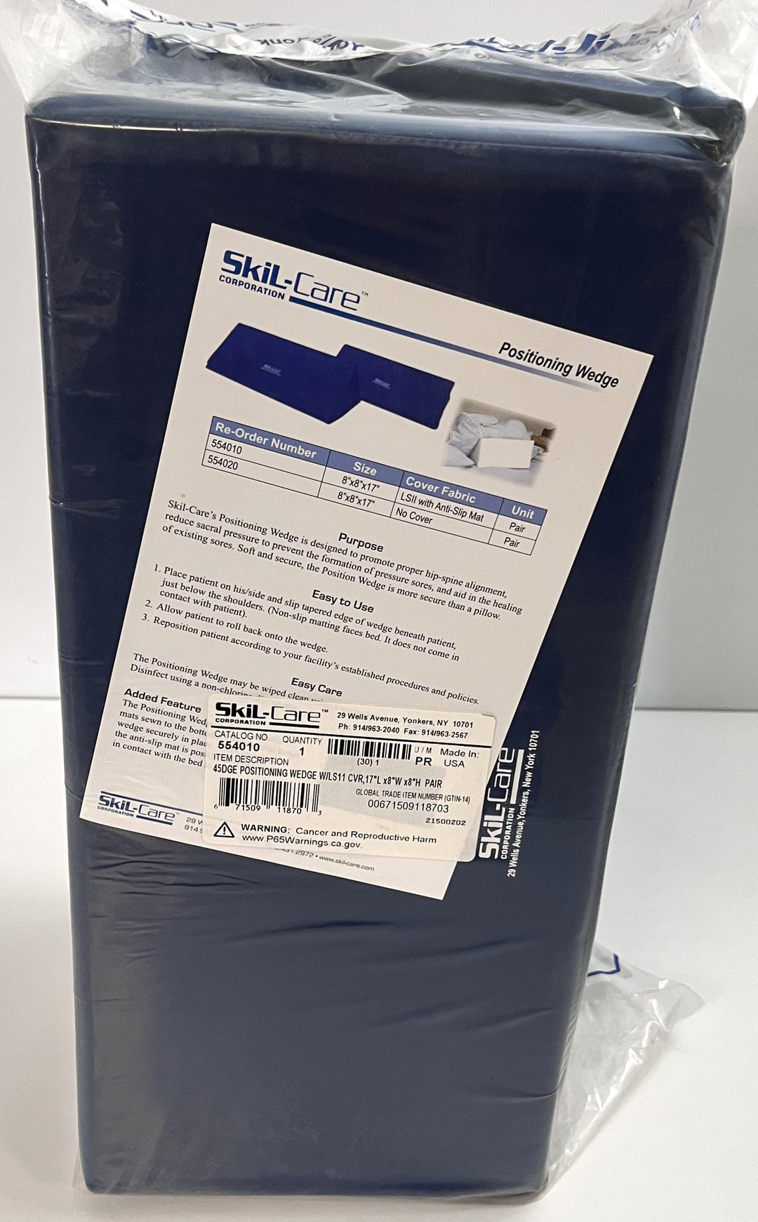 Skil-Care 554010 45-Degree 17" L x 8" W x 8" H Positioning Wedge