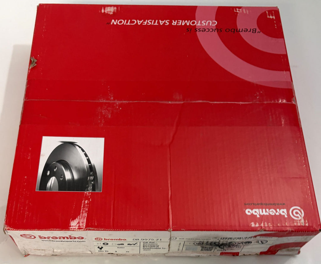 Brembo Premium UV Coated Rear Brake Rotor | 08.9975.21 / 09.9975.21 (Mazda 3, Mazda 5, Ford Focus)