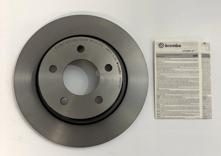 Brembo Premium UV Coated Rear Brake Rotor | 08.9975.21 / 09.9975.21 (Mazda 3, Mazda 5, Ford Focus)