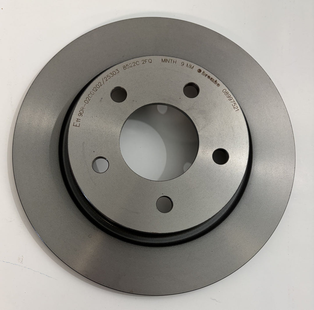Brembo Premium UV Coated Rear Brake Rotor | 08.9975.21 / 09.9975.21 (Mazda 3, Mazda 5, Ford Focus)