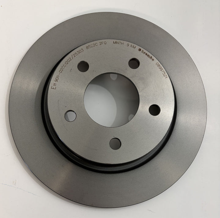 Brembo Premium UV Coated Rear Brake Rotor | 08.9975.21 / 09.9975.21 (Mazda 3, Mazda 5, Ford Focus)