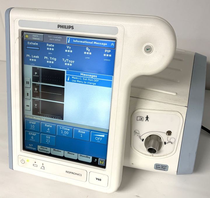 Philips Respironics V60 Ventilator Medical Unit - Powers On / Blower Works