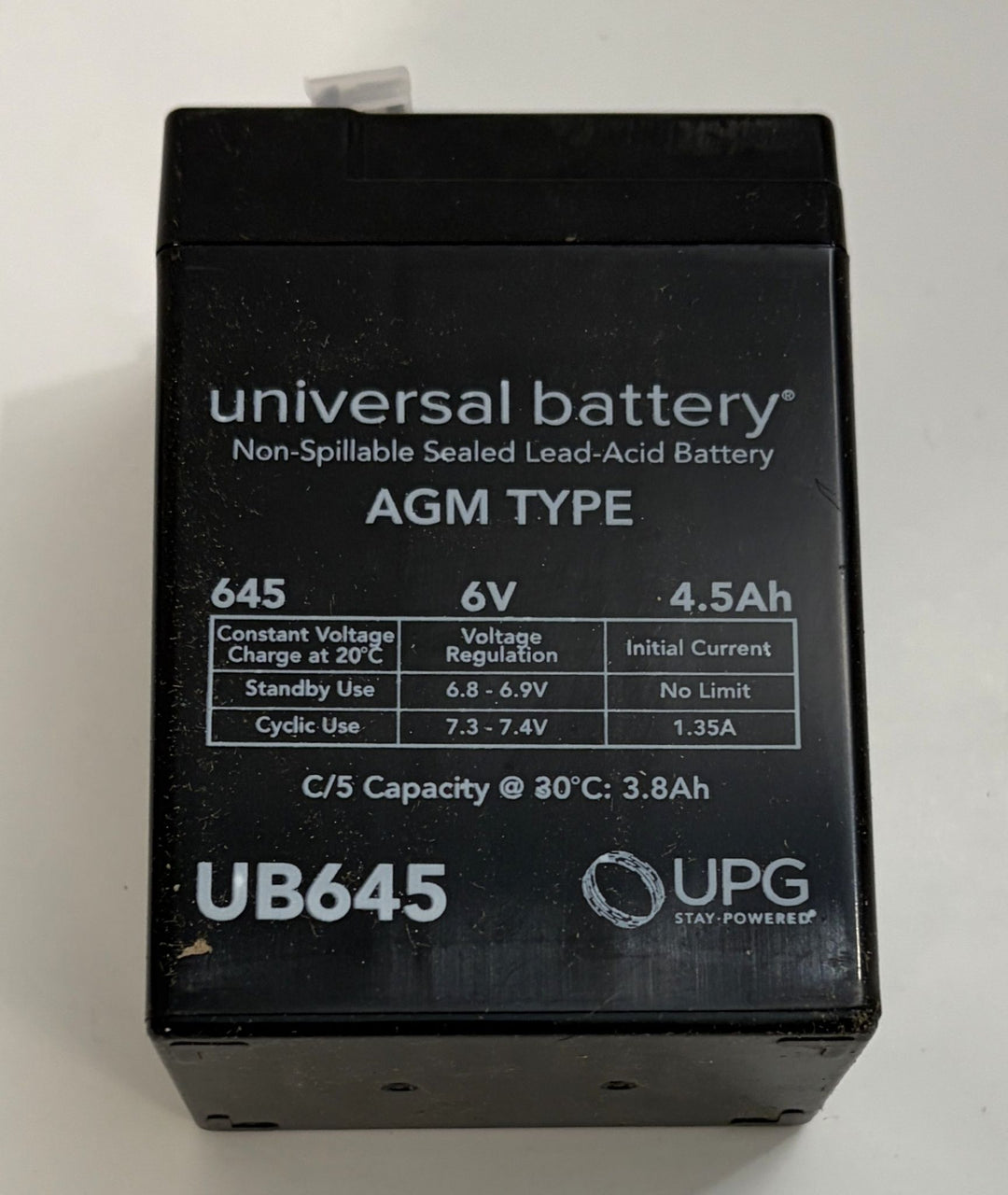 UPG Universal Battery UB645 6V 4.5Ah (2-Pack)