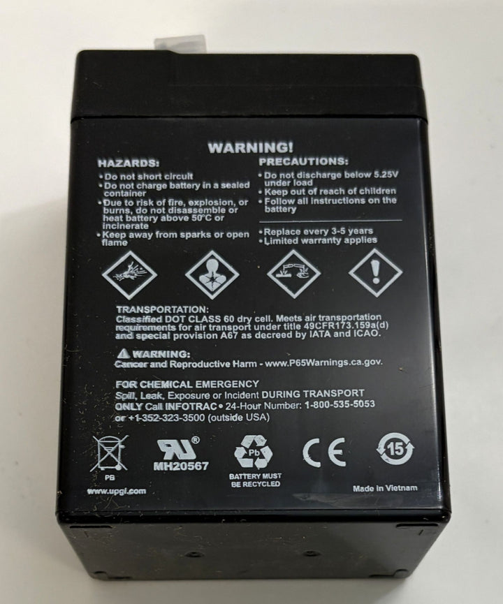 UPG Universal Battery UB645 6V 4.5Ah (2-Pack)