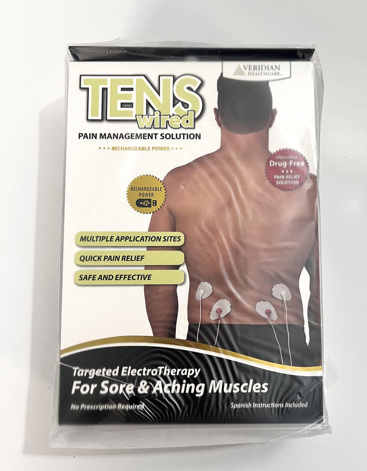 The Tens 22-040 Wired Pain Management Unit provides targeted pain relief through adjustable electrical impulses with easy controls.