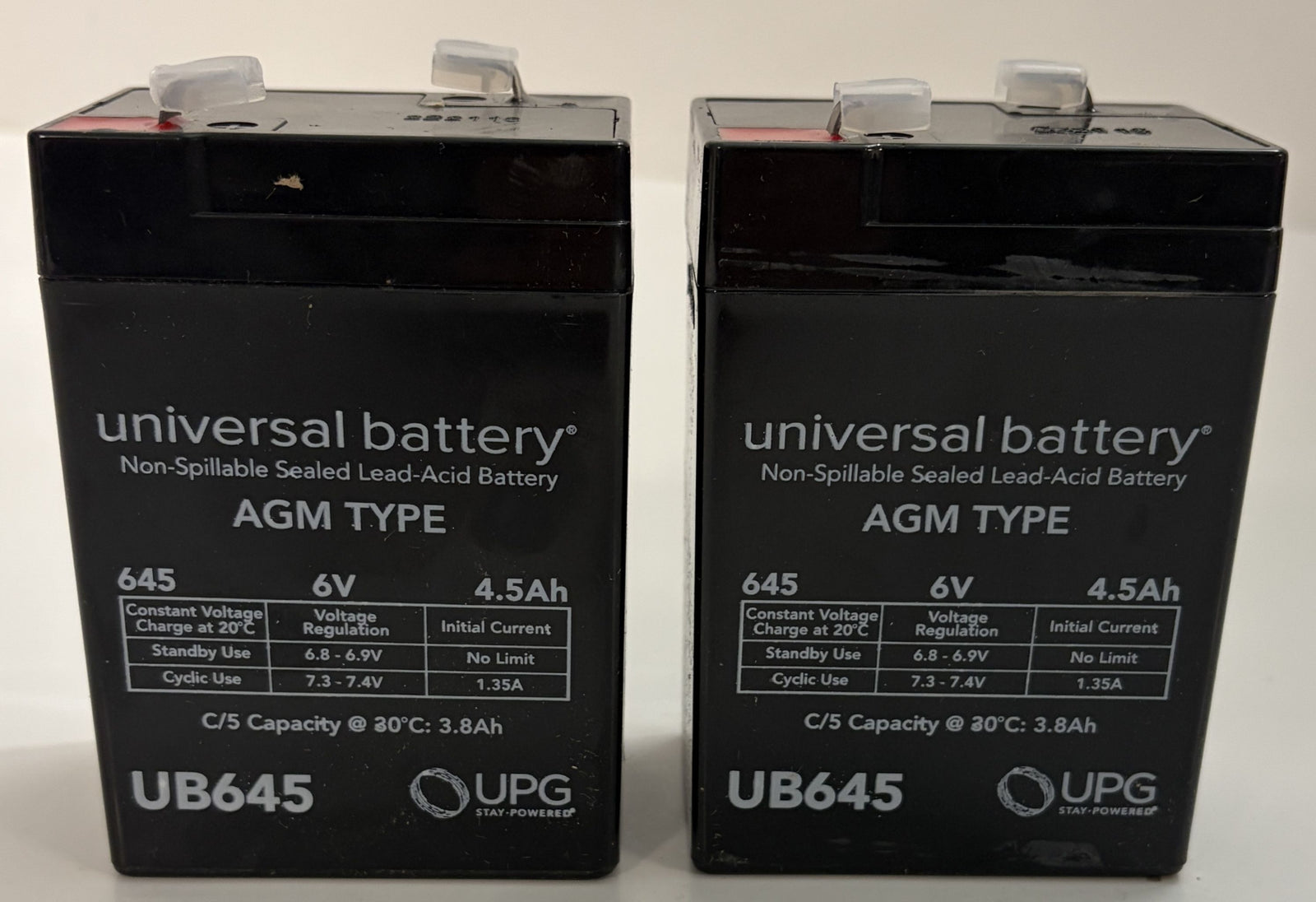 UPG Universal Battery UB645 6V 4.5Ah (2-Pack)