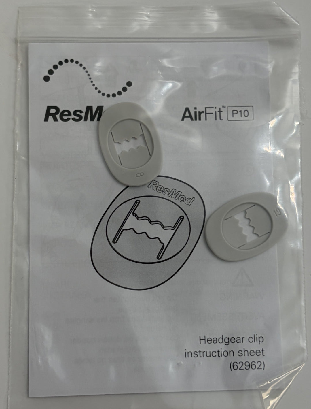 ResMed AirCurve 10 VAuto BiPAP Machine Set (REF 37051) Bag Power Chamber Hose
