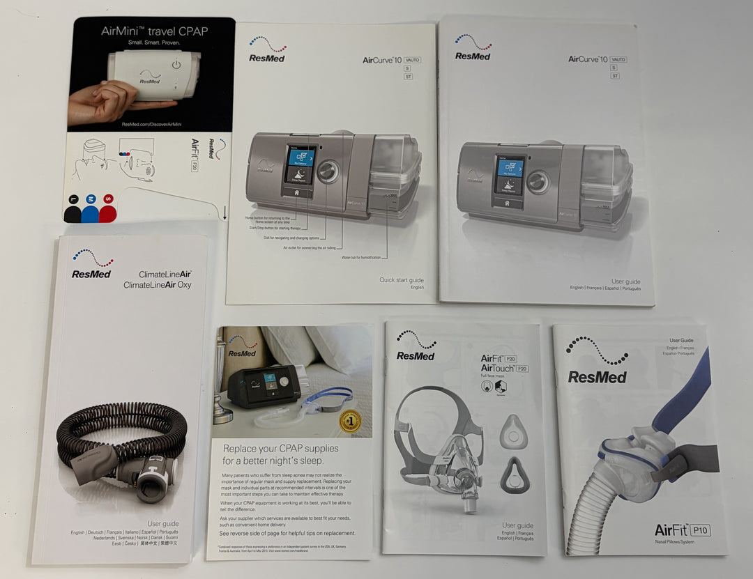 ResMed AirCurve 10 VAuto BiPAP Machine Set (REF 37051) Bag Power Chamber Hose