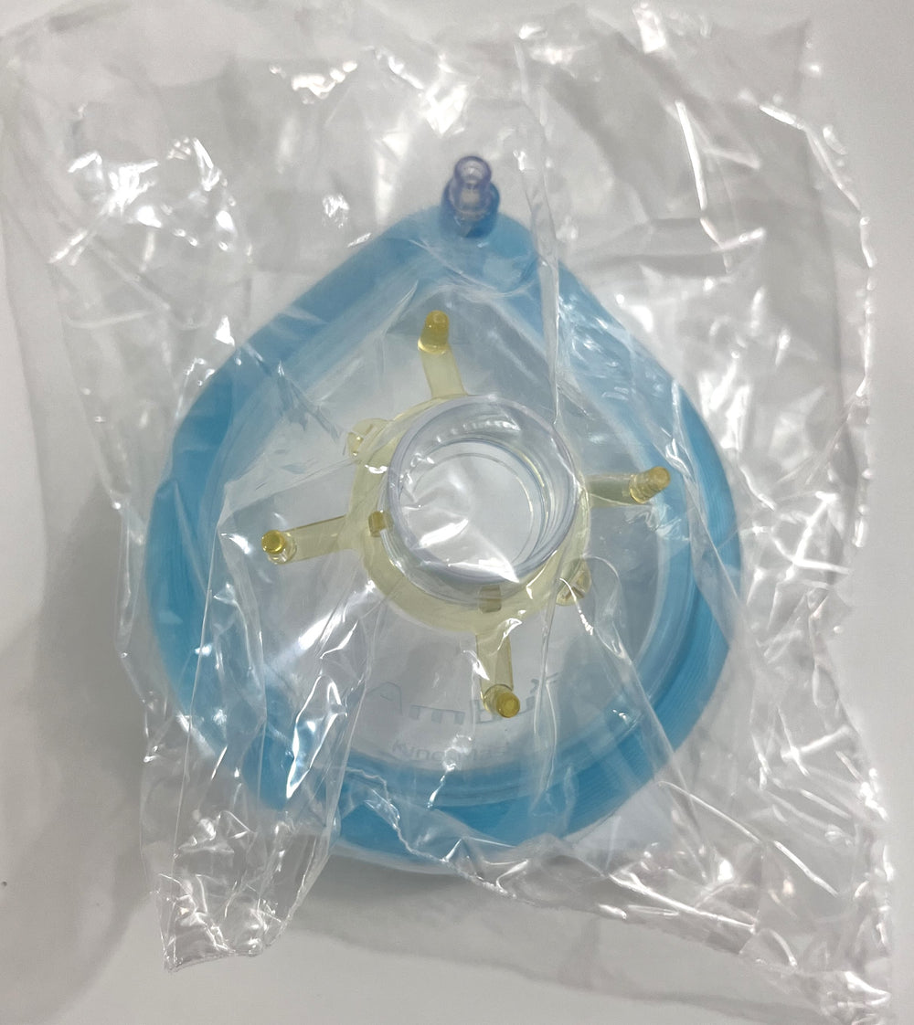 Ambu 1075 King Disposable Anesthesia Face Mask, Size 7RD, 50-pack: comfortable, single-use masks ensuring safe anesthesia delivery.