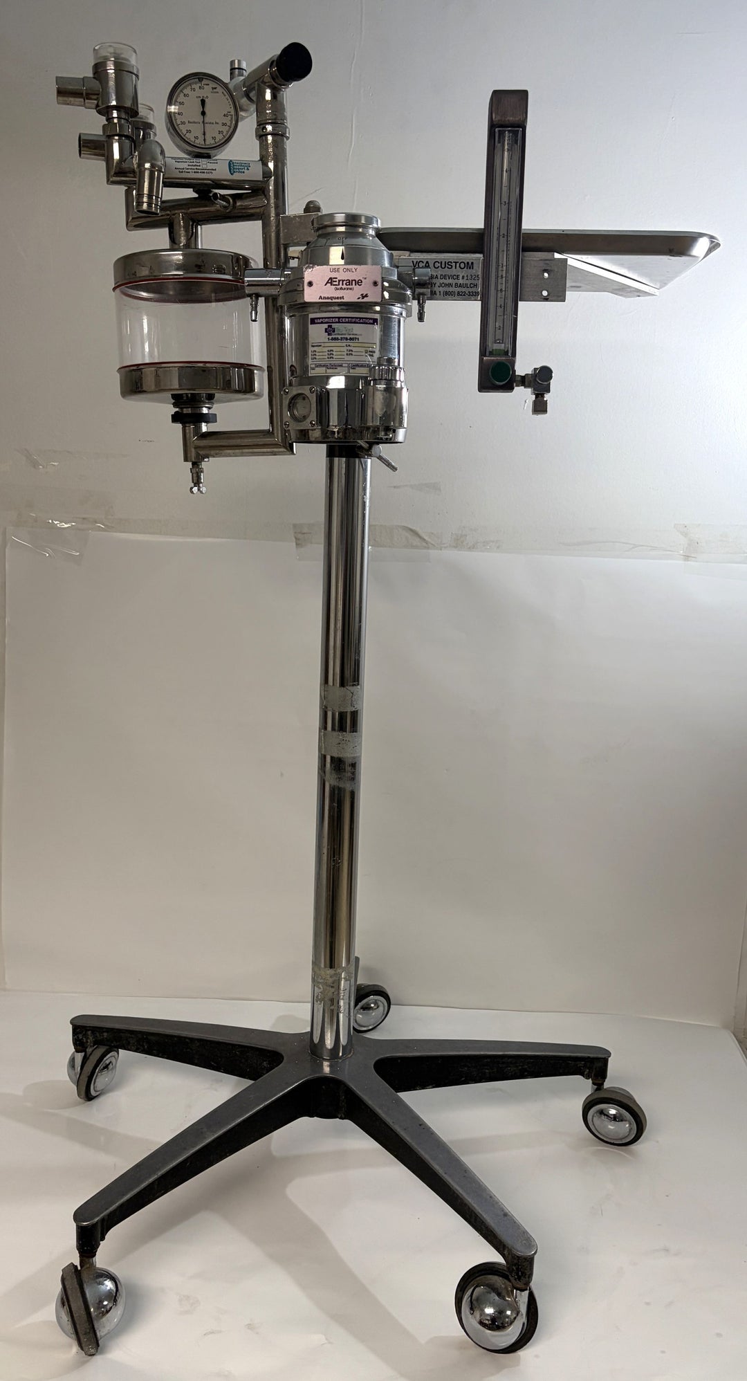 VCA Custom Veterinary Anesthesia Machine 